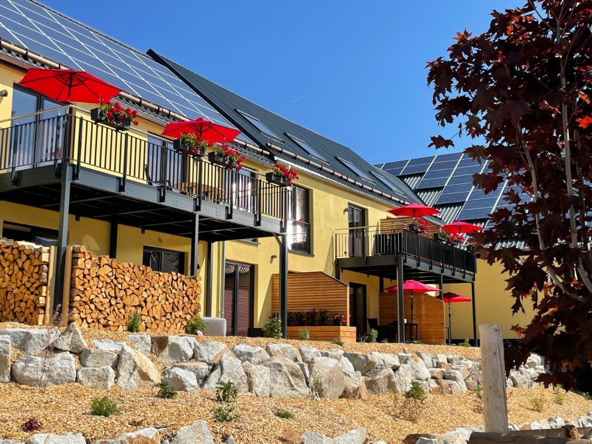 Chalet-Ferienwohnung Giebeltraum, 115 Qm, Wellness/Fitness/Sauna - Bergroedelhof Feilitzsch Eksteriør bilde