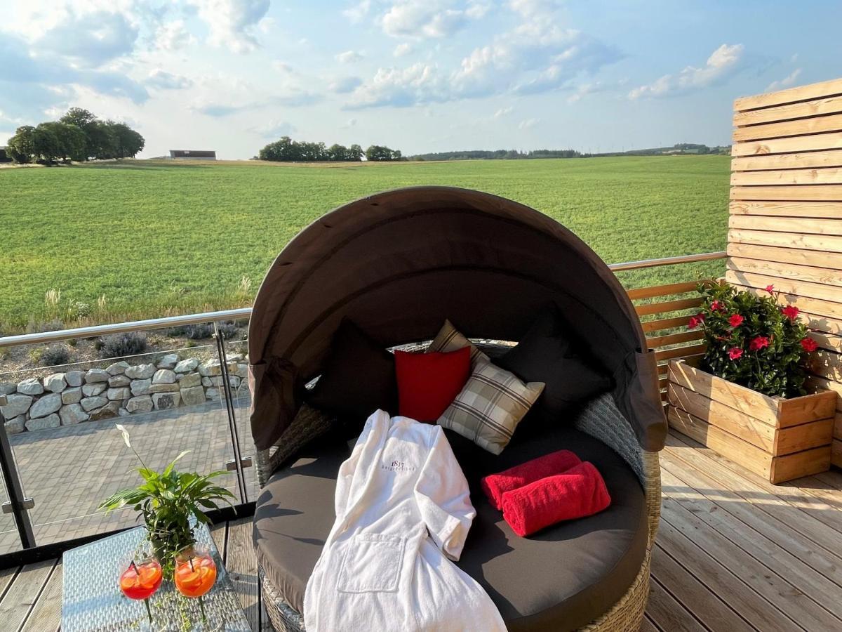 Chalet-Ferienwohnung Giebeltraum, 115 Qm, Wellness/Fitness/Sauna - Bergroedelhof Feilitzsch Eksteriør bilde