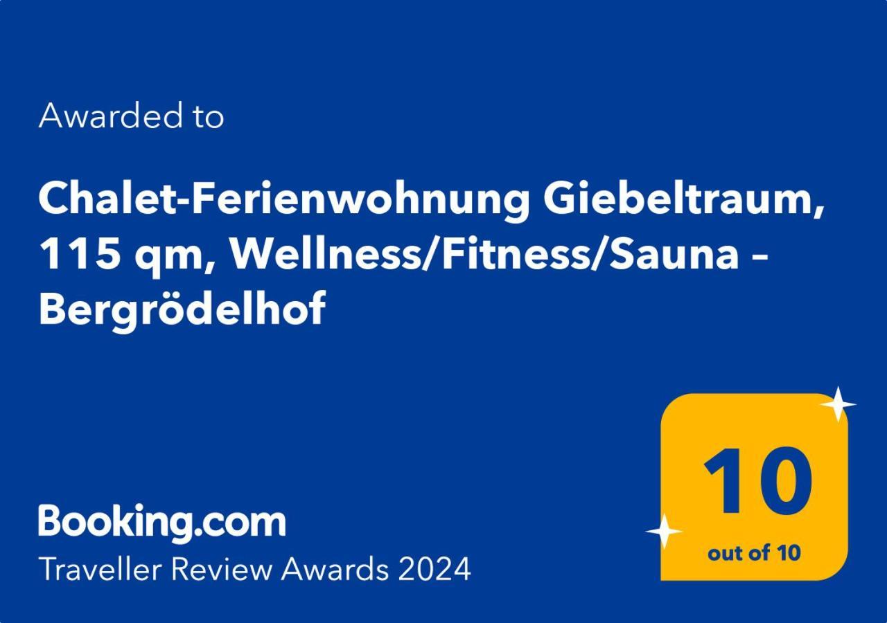 Chalet-Ferienwohnung Giebeltraum, 115 Qm, Wellness/Fitness/Sauna - Bergroedelhof Feilitzsch Eksteriør bilde