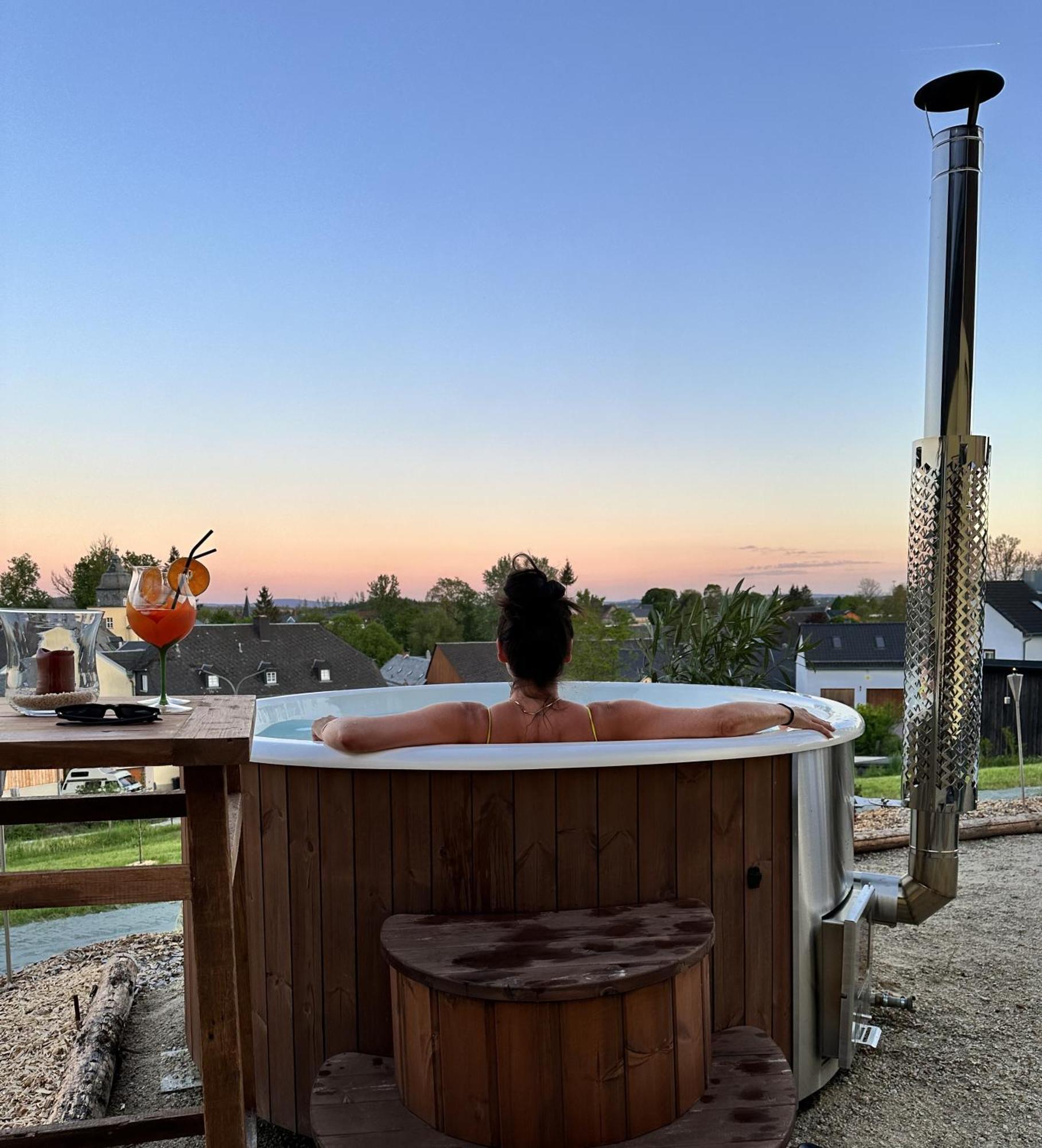 Chalet-Ferienwohnung Giebeltraum, 115 Qm, Wellness/Fitness/Sauna - Bergroedelhof Feilitzsch Eksteriør bilde